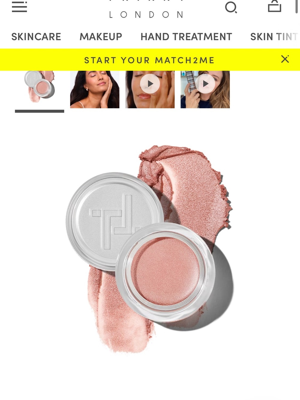 Trinny London Eye2eyeCream eyeshadow  – in shade Joy